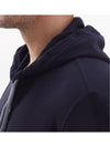 Tech Cotton Zip-Up Hoodie Navy - BRUNELLO CUCINELLI - BALAAN 5