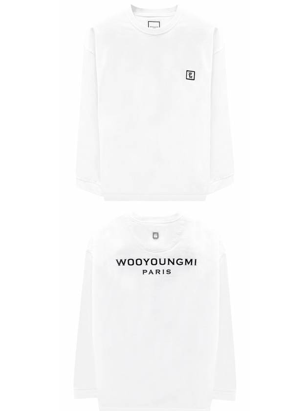 Men s back logo long sleeve t shirt white - WOOYOUNGMI - BALAAN 5