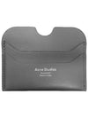 Silver Logo Card Wallet Dark Grey - ACNE STUDIOS - BALAAN 3