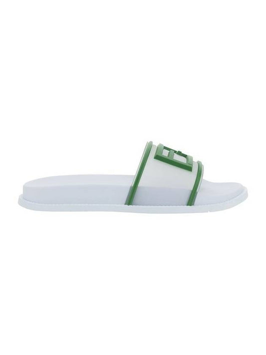 FF logo rubber slippers white - FENDI - BALAAN 1