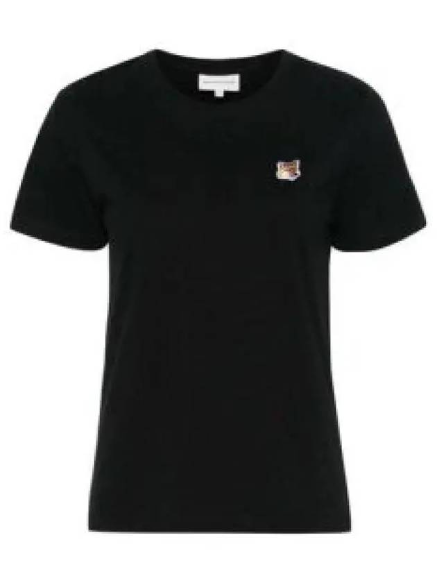 Fox Head Patch Regular Short Sleeve T-Shirt Black - MAISON KITSUNE - BALAAN 2