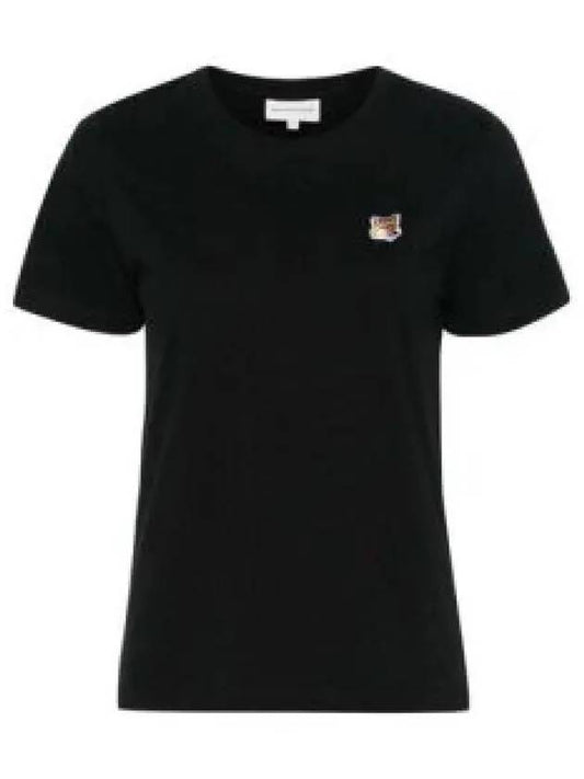 Fox Head Patch Regular Short Sleeve T-Shirt Black - MAISON KITSUNE - BALAAN 2