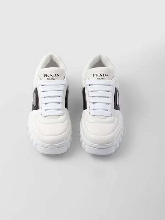 Padded nappa leather sneakers - PRADA - BALAAN 2