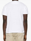 Organic Cotton Short Sleeve T-Shirt White - STONE ISLAND - BALAAN 4