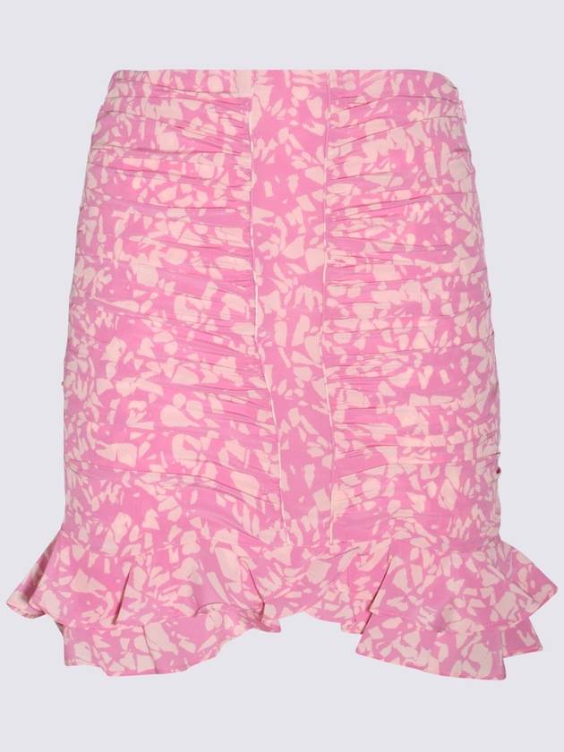 PINK SILK BLEND SKIRT JU0009FAA1J02I40PK - ISABEL MARANT - BALAAN 5