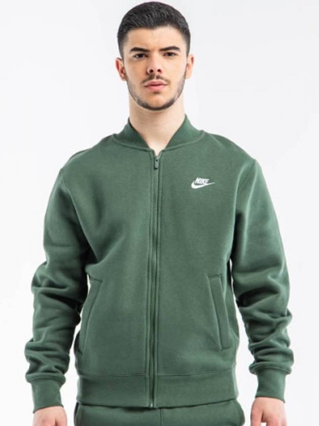 Men's NSW Club Bomber Jacket Green - NIKE - BALAAN 2