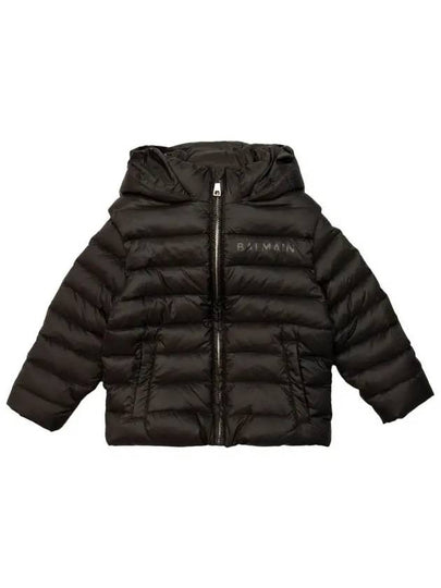 Kids Logo Hooded Suit Padding Black - BALMAIN - BALAAN 2