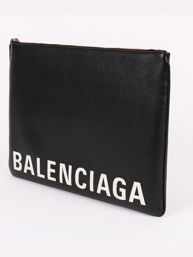 Black logo strap large clutch bag - BALENCIAGA - BALAAN 3