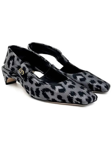 Leopard slingback 36 gray 4ET0729 - DIOR - BALAAN 1