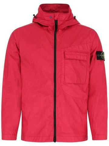 Waffen Patch Membrana Hooded Jacket Cyclamen - STONE ISLAND - BALAAN 1