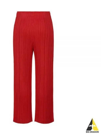 Thicker Bottoms 1 Wide Pants Red - ISSEY MIYAKE - BALAAN 2