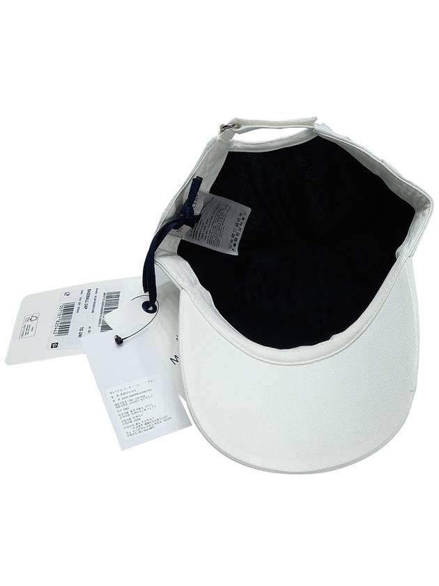 3B00008 0U082 034 Women Black Logo White Baseball Cap - MONCLER - BALAAN 4