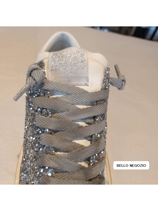 Stardan Glitter Low Top Sneakers Silver - GOLDEN GOOSE - BALAAN 5