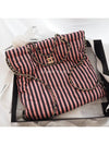 24 CC Logo Coco Beach Striped Large Backpack Black Pink - CHANEL - BALAAN 2