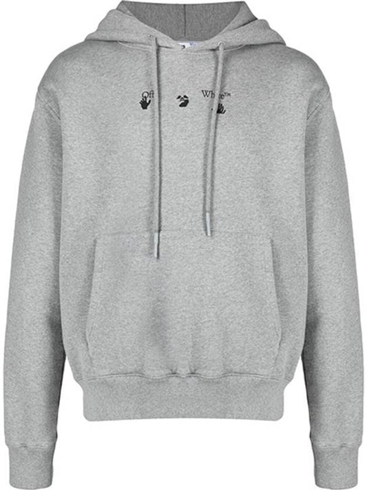 Men's Marker Slim Hoodie Gray - OFF WHITE - BALAAN 1