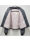 Downfilled Nylon 4-Bar Bomber Padding Medium Grey - THOM BROWNE - BALAAN 10