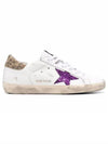 Leopard Tab Superstar Low Top Sneakers White - GOLDEN GOOSE - BALAAN 1