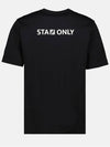 Staff Only Cotton Short Sleeve T-Shirt Black - FENDI - BALAAN 3