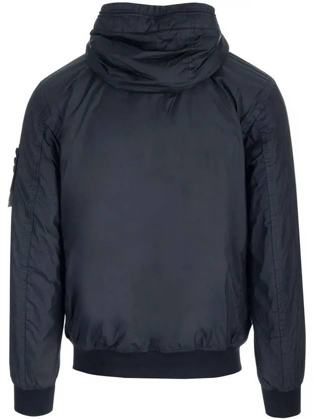 Men's Garment Dyed Crinkle Reps Recycled Nylon Primaloft TC Hooded Jacket Navy - STONE ISLAND - BALAAN 4