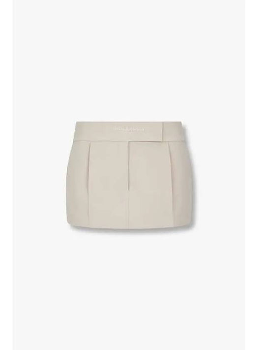 Logo embroidery circle tuck scotch beige - ALEXANDER WANG - BALAAN 1