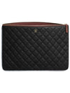 Women s Classic Caviar Large Clutch Black Gold A82552 - CHANEL - BALAAN 2