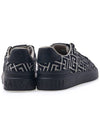 B Court Jacquard Monogram Low Top Sneakers Black - BALMAIN - BALAAN 5