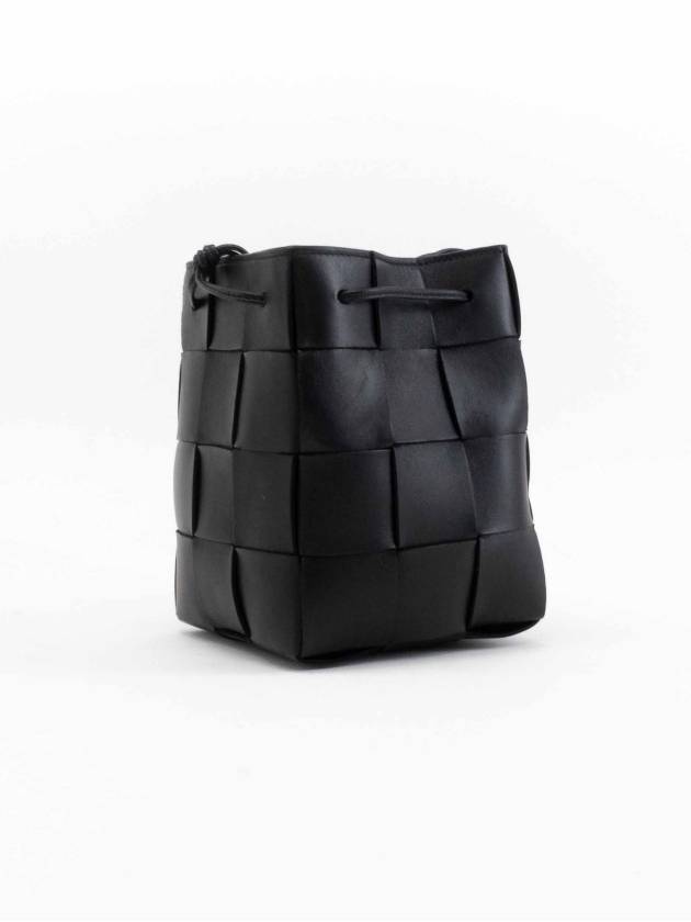 Intrecciato Cassette Small Bucket Bag Black - BOTTEGA VENETA - BALAAN 6