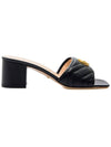 Double G Slide Sandal Heels Black - GUCCI - BALAAN 2