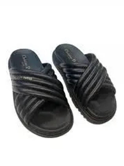 D-Cross Slippers Black - DIOR - BALAAN 2