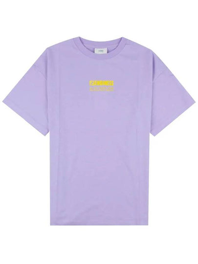 Kids Logo Printing T Shirt Purple JUI040 7AJ F0V29 - FENDI - BALAAN 2