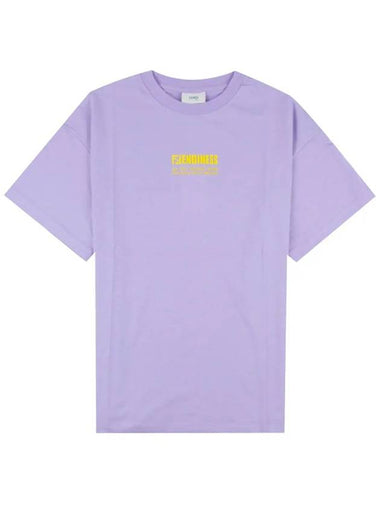 Kids Logo Printing T Shirt Purple JUI040 7AJ F0V29 - FENDI - BALAAN 1