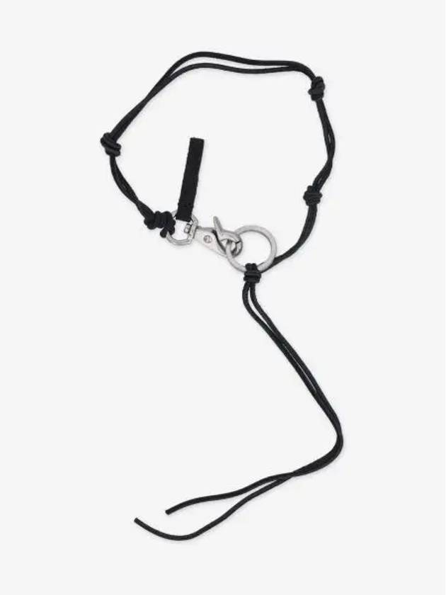 Leather Ladon Keychain Necklace Black - OUR LEGACY - BALAAN 2