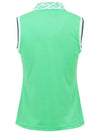 Leslie Sleeveless PK Shirt Green - J.LINDEBERG - BALAAN 4