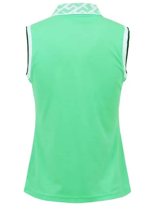 Leslie Sleeveless PK Shirt Green - J.LINDEBERG - BALAAN 4