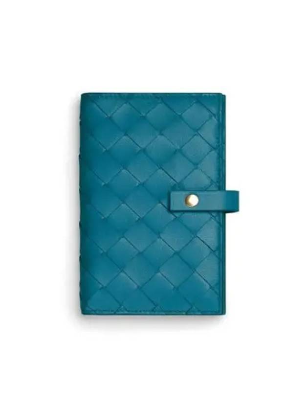 Intrecciato French Medium Wallet Blue - BOTTEGA VENETA - BALAAN 2