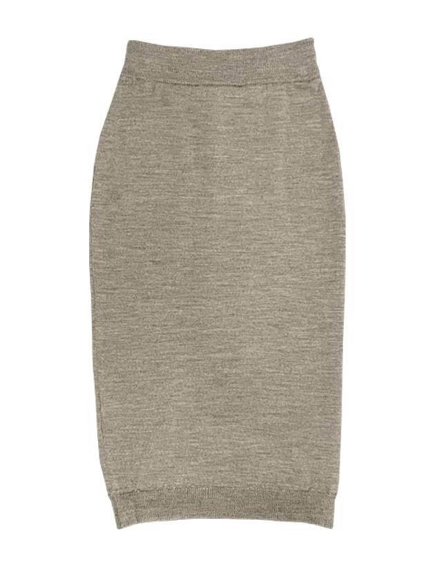 Women's Bea Wool Knit Pencil Skirt Grey - VIVIENNE WESTWOOD - BALAAN 4