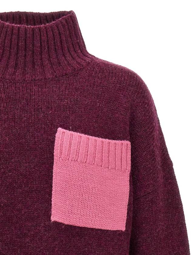 Men's Patch Pocket Turtleneck Pink - JW ANDERSON - BALAAN 4