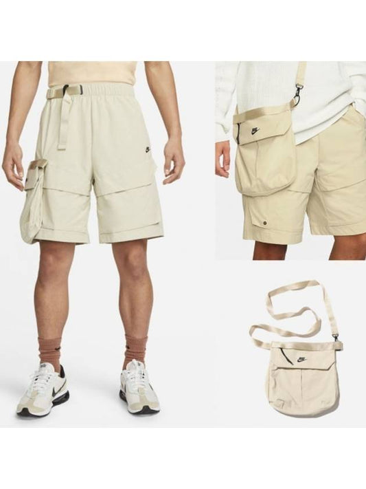 Sportswear Tech Pack Woven Unlined Cargo Shorts Beige - NIKE - BALAAN.