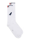 Rose Raven Socks White - THOM BROWNE - BALAAN 2