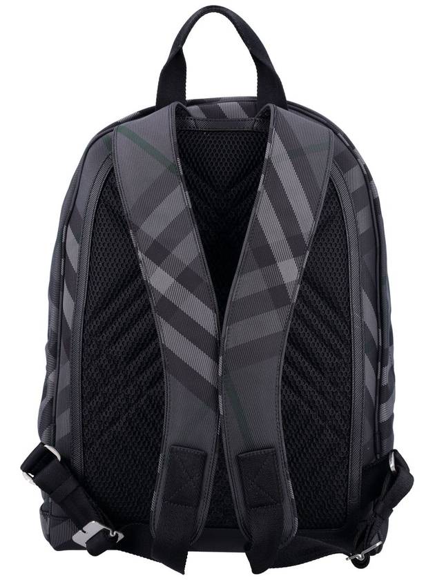 Grid Check Backpack Charcoal - BURBERRY - BALAAN 5