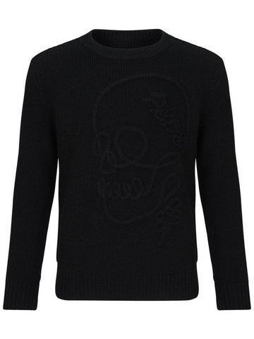 Front panel skull embroidery point round KP BK - PASSARDI - BALAAN 1