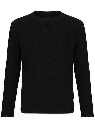 Front panel skull embroidery point round KP BK - PASSARDI - BALAAN 1