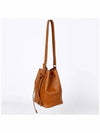 Logo Leather Bucket Bag Cognac - MIU MIU - BALAAN 5