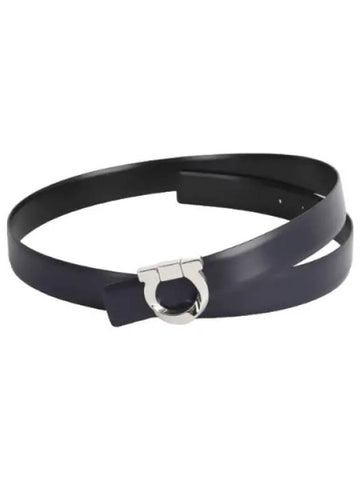 Ferragamo Fixed Gancini Twist Belt - SALVATORE FERRAGAMO - BALAAN 1