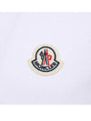 Logo Patch Three-Line Collar Short Sleeve Polo Shirt White - MONCLER - BALAAN 6