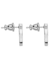 Ferragamo Large Gancini Earrings Silver 760119 - SALVATORE FERRAGAMO - BALAAN 3