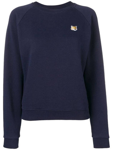 Fox Head Patch Adjusted Sweatshirt Navy - MAISON KITSUNE - BALAAN 1