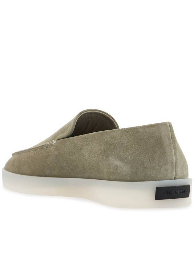 minimalist suede loafer in sage green with rubber sole - FEAR OF GOD - BALAAN 3