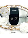 CC Logo Pearl Crystal Earrings Silver - CHANEL - BALAAN 7