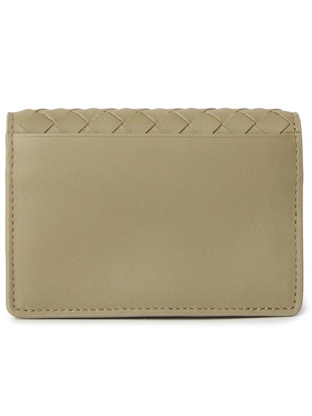 Intrecciato Flap Business Card Wallet Beige - BOTTEGA VENETA - BALAAN 3